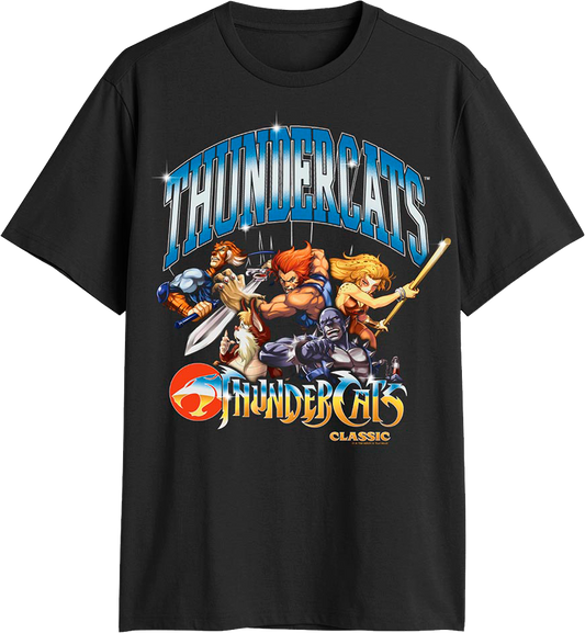 Classic Poses And Shiny Logo ThunderCats T-Shirt