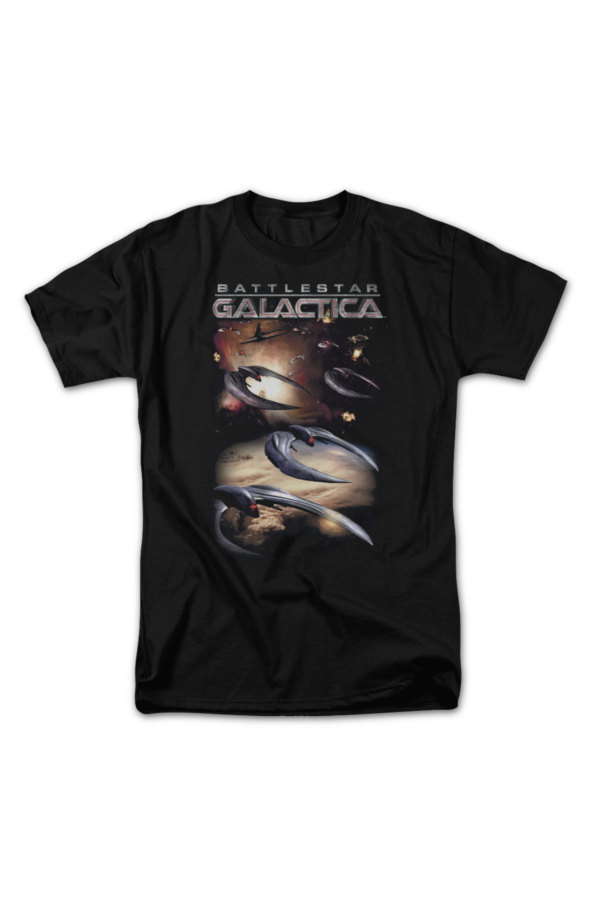 Cylons Attack Battlestar Galactica T-Shirt