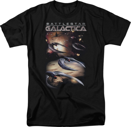 Cylons Attack Battlestar Galactica T-Shirt