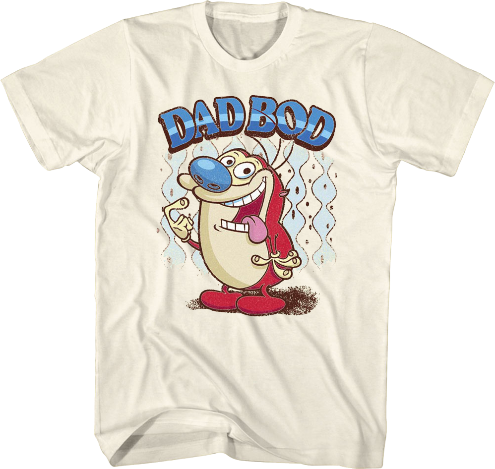 Dad Bod Ren and Stimpy T-Shirt