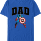 Dad Captain America Marvel Comics T-Shirt