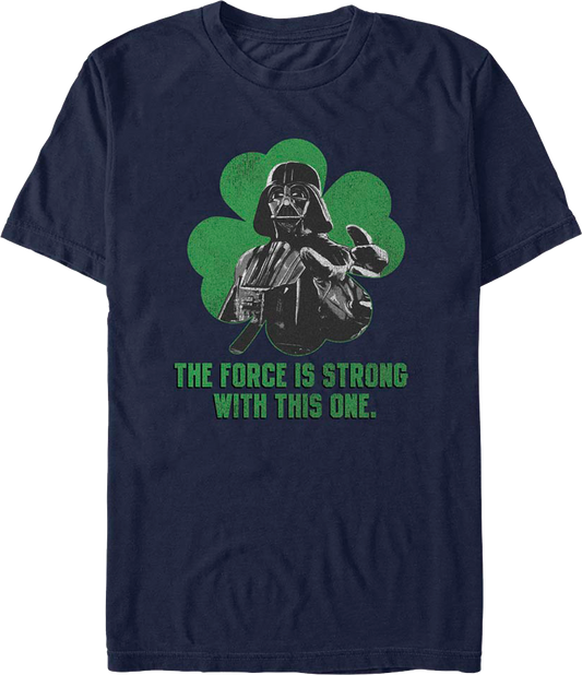 Darth Vader St. Patrick's Day Force Is Strong Star Wars T-Shirt