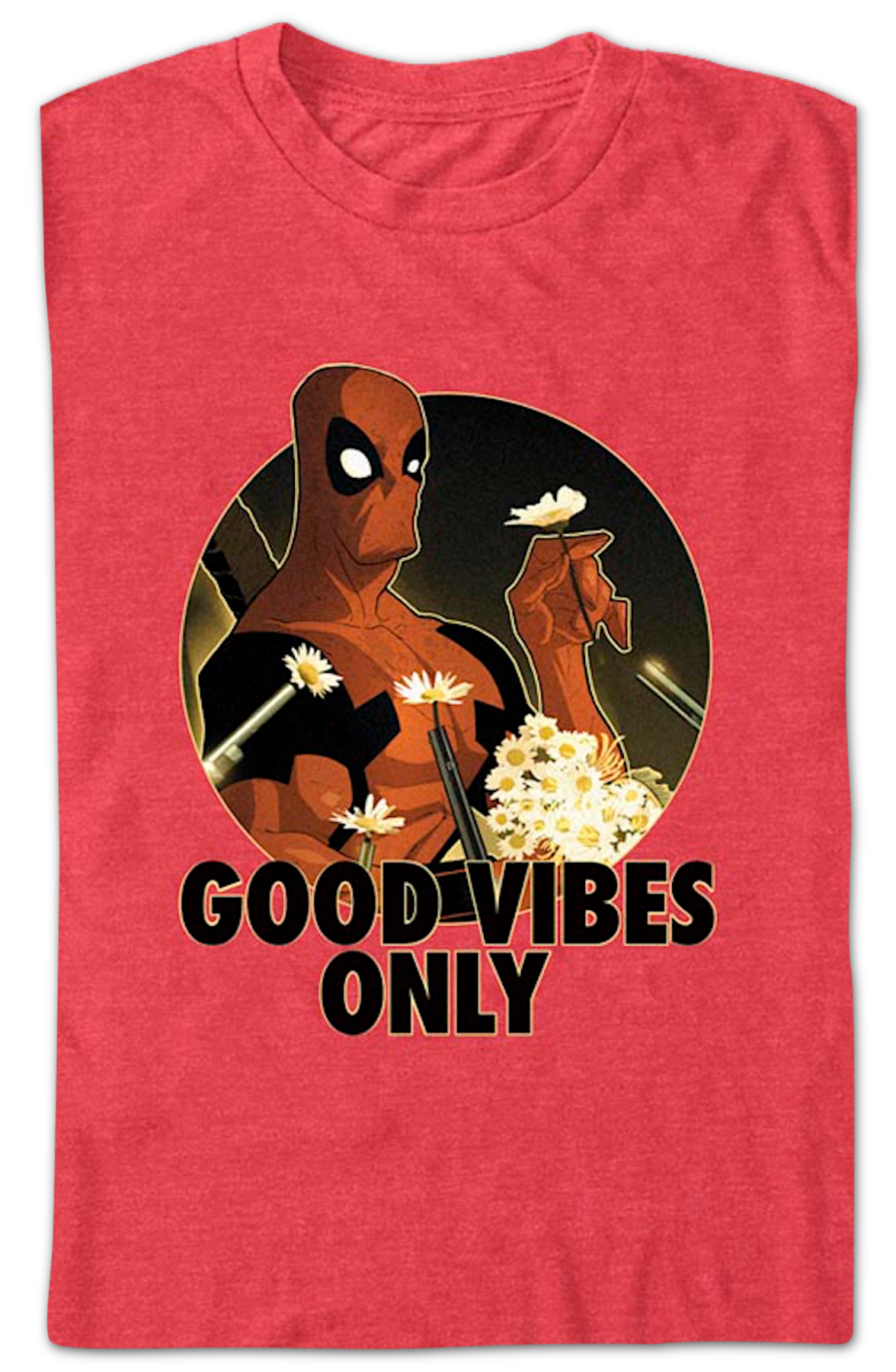 Deadpool Good Vibes Only Marvel Comics T-Shirt