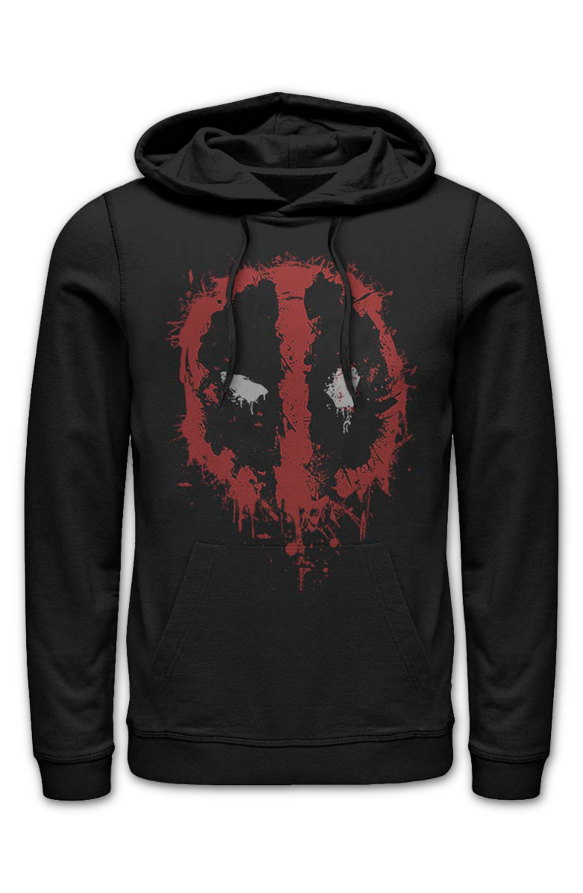 Deadpool Paint Splatter Logo Marvel Comics Hoodie