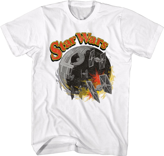 Death Star And TIE Fighters Star Wars T-Shirt