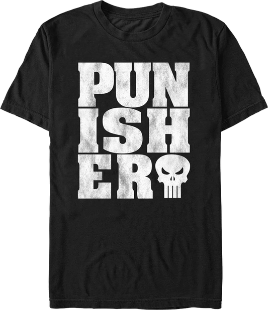 Distressed Punisher Marvel Comics T-Shirt