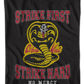 Distressed Strike First Strike Hard No Mercy Cobra Kai T-Shirt