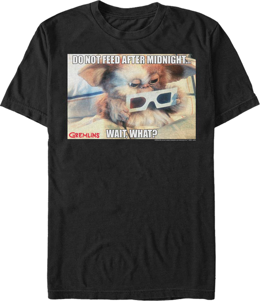 Do Not Feed After Midnight Meme Gremlins T-Shirt
