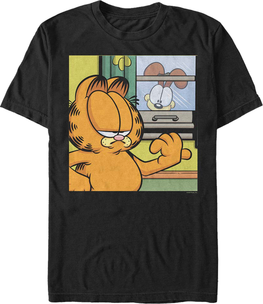 Doggie In The Window Garfield T-Shirt