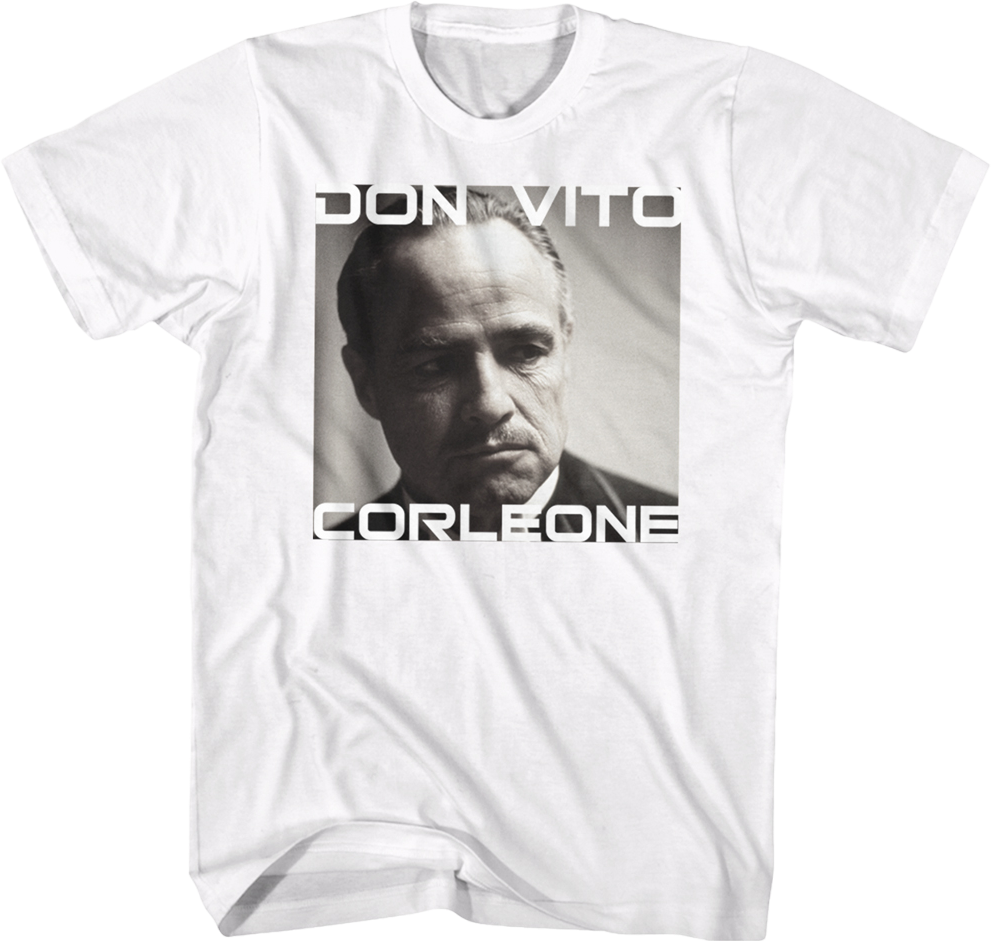 Don Vito Corleone Photo Godfather T-Shirt