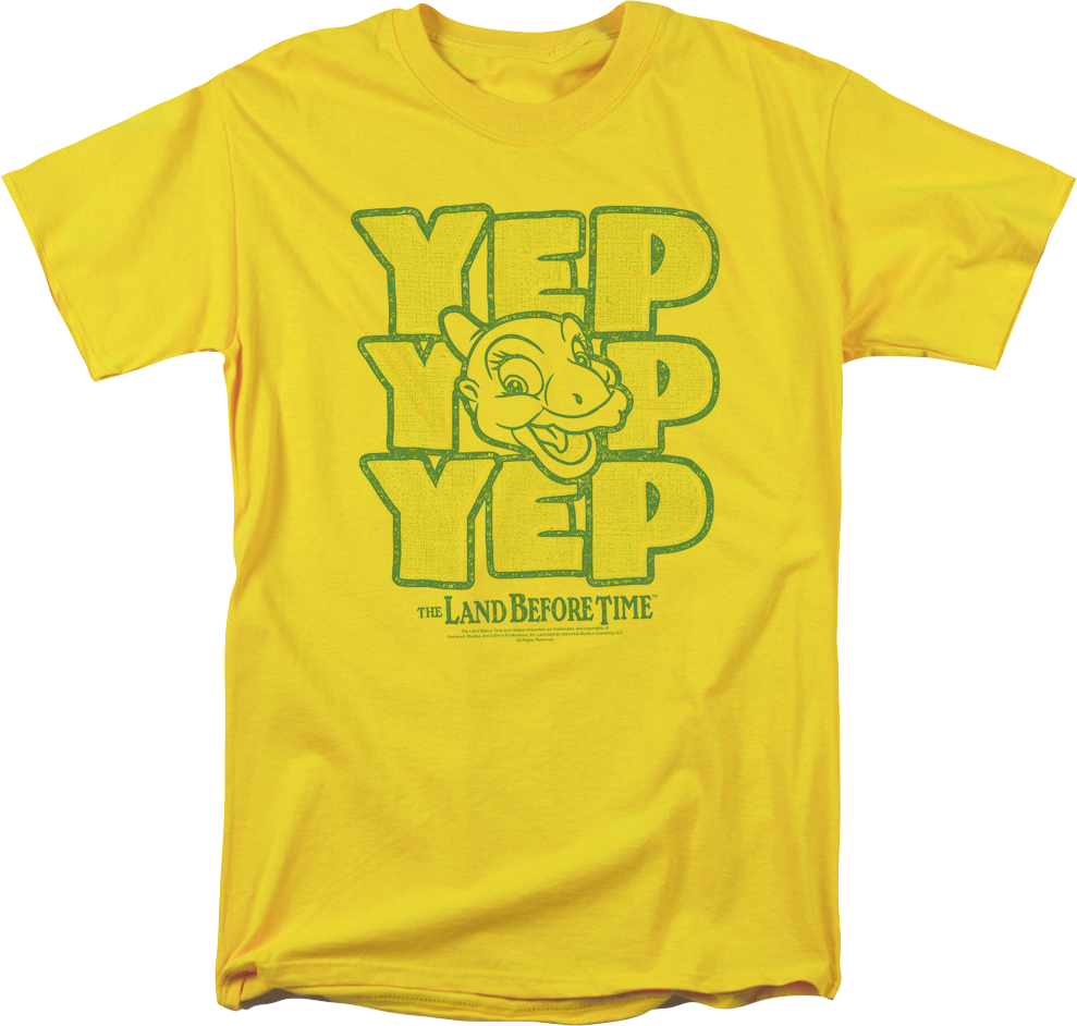 Ducky Yep Yep Yep Land Before Time T-Shirt