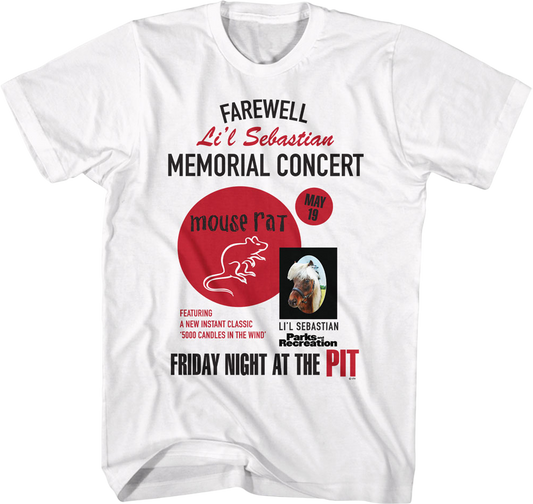 Farewell Li'l Sebastian Memorial Concert Parks and Recreation T-Shirt
