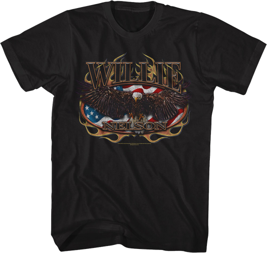 Flag & Eagle Willie Nelson T-Shirt