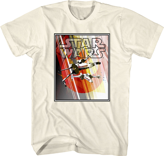 Framed X-Wing Starfighters Star Wars T-Shirt