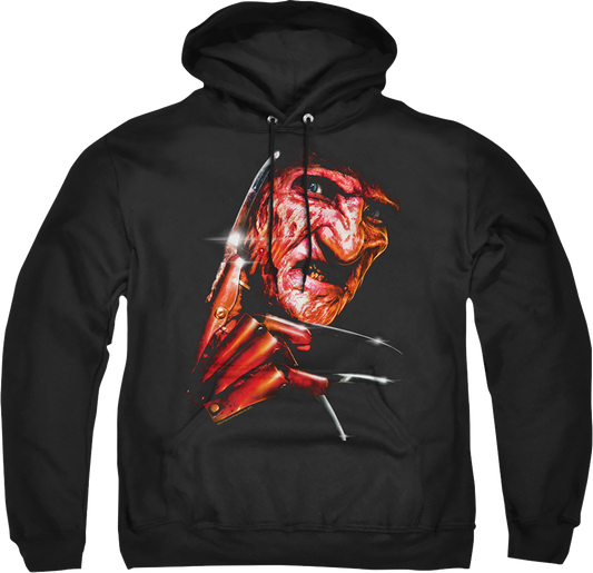 Freddy Close-Up Nightmare On Elm Street Hoodie