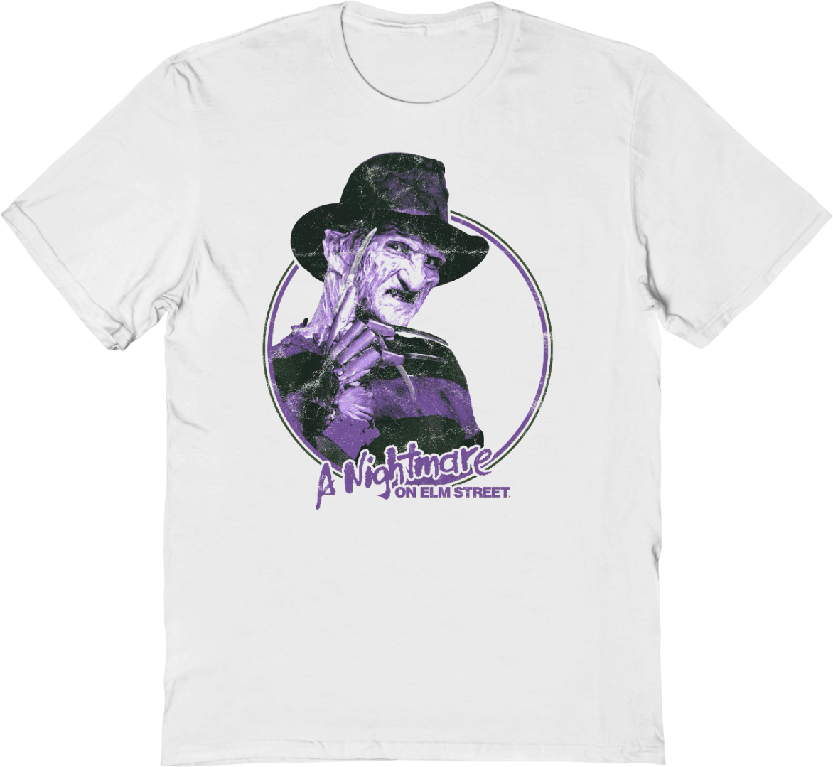 Freddy Krueger Retro Circle Nightmare On Elm Street T-Shirt