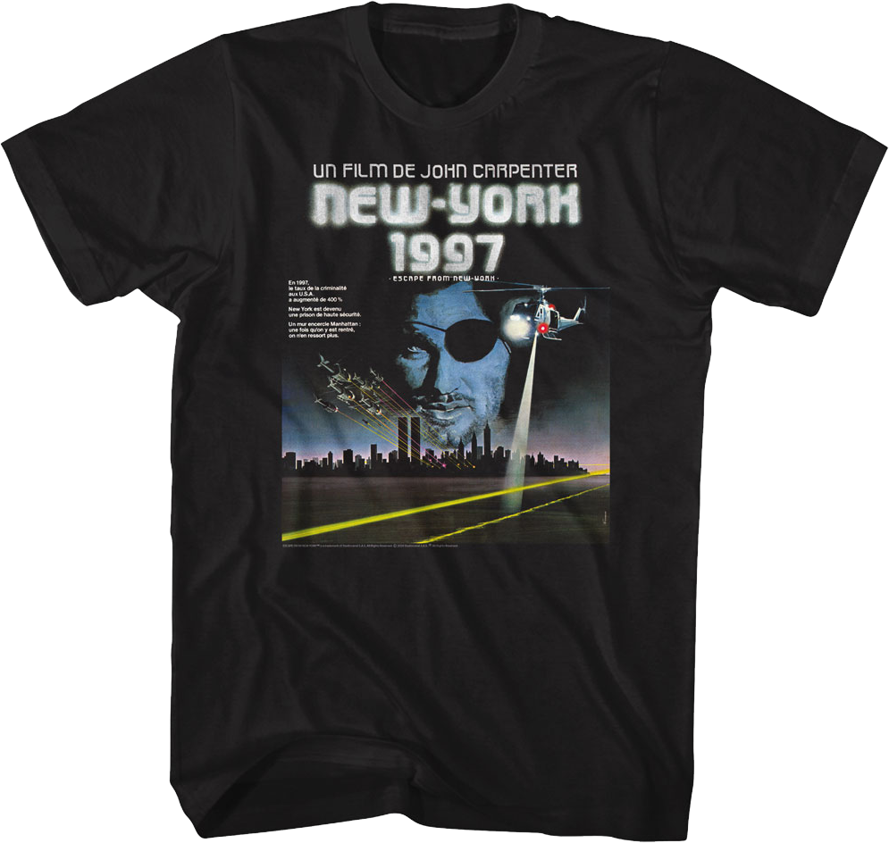 French Poster Escape From New York T-Shirt