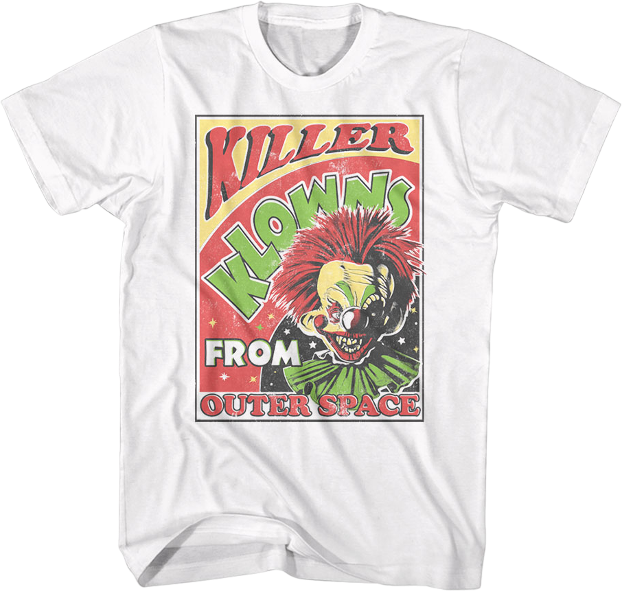 Front & Back Alien Bozos Killer Klowns From Outer Space T-Shirt