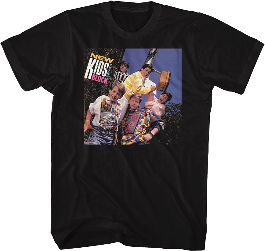 Front & Back Debut Album New Kids On The Block T-Shirt