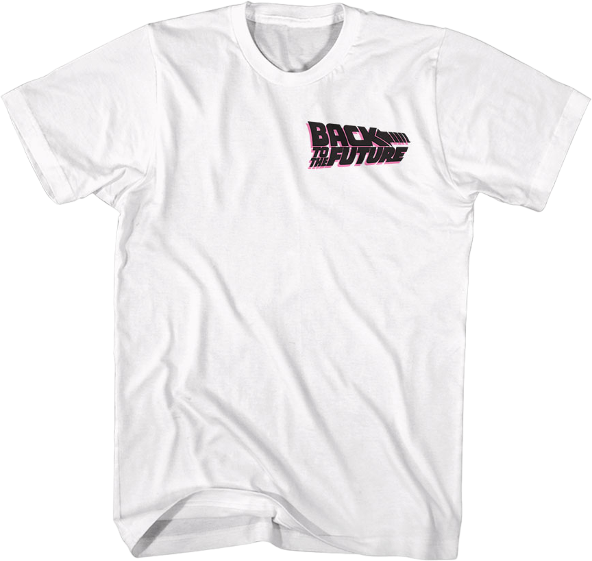 Front & Back DeLorean Back To The Future T-Shirt