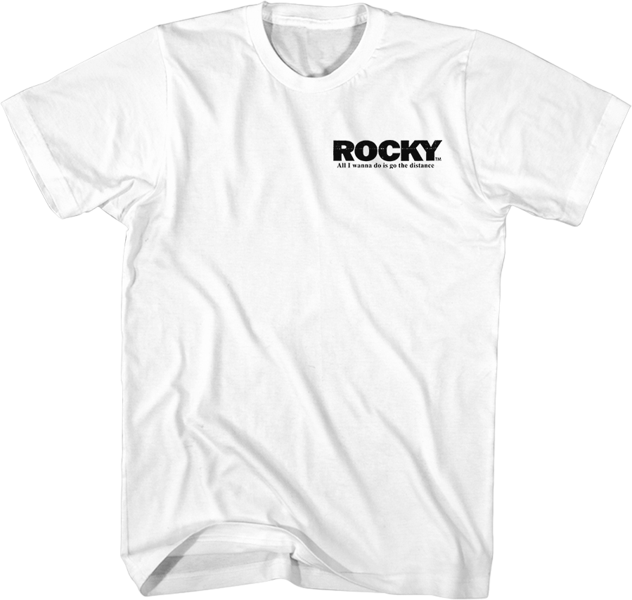 Front & Back Go The Distance Rocky T-Shirt