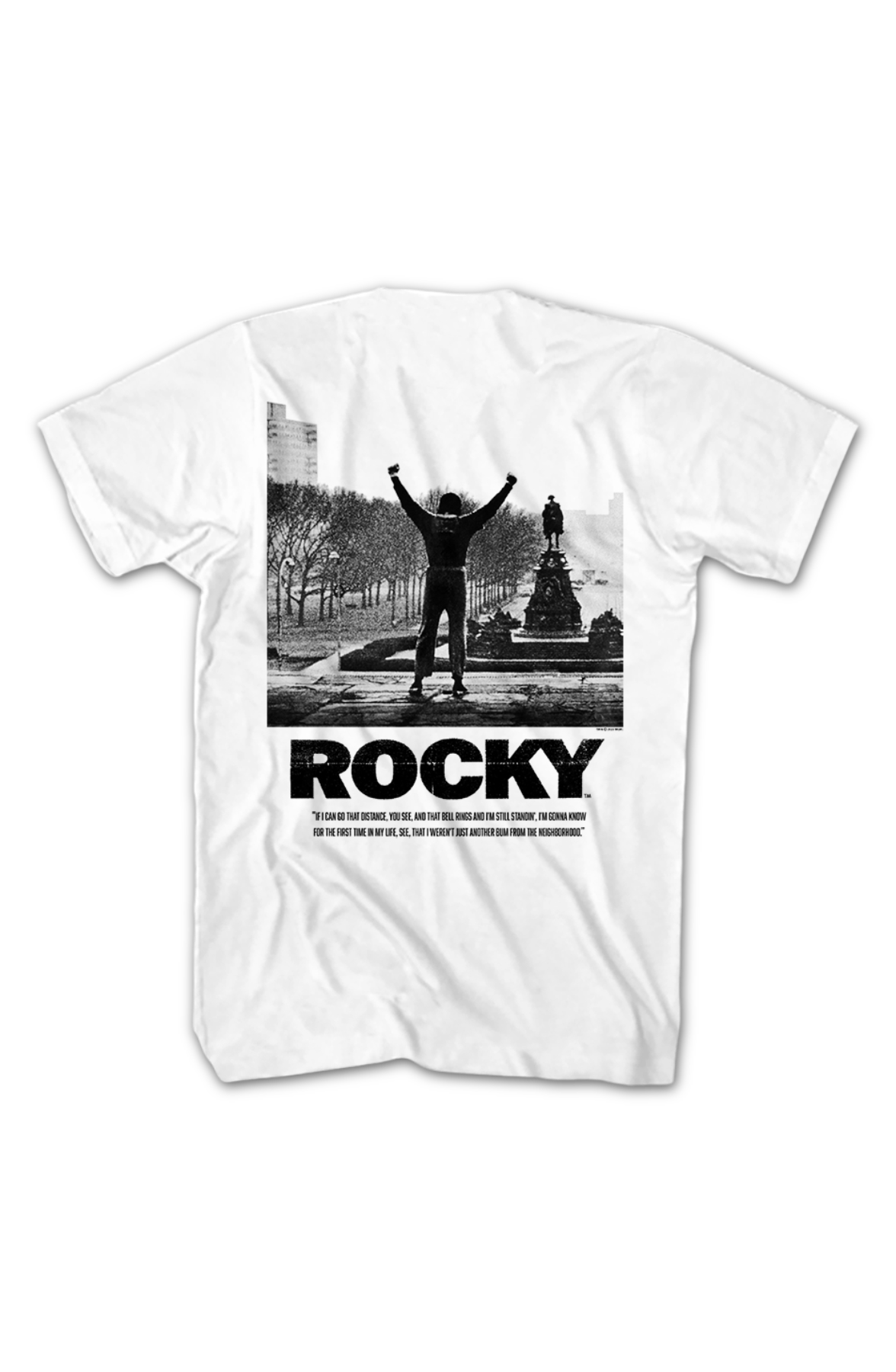 Front & Back Go The Distance Rocky T-Shirt