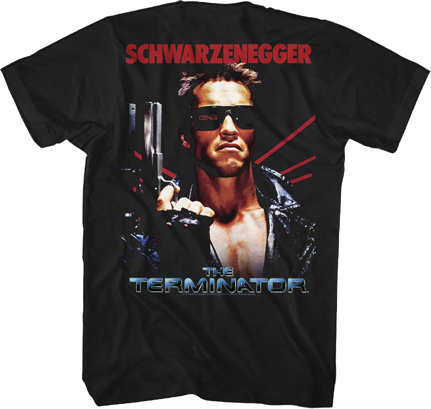 Front & Back I'll Be Back Terminator T-Shirt