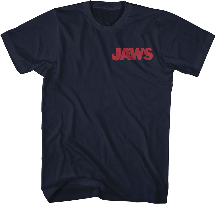 Front & Back Movie Poster Jaws T-Shirt