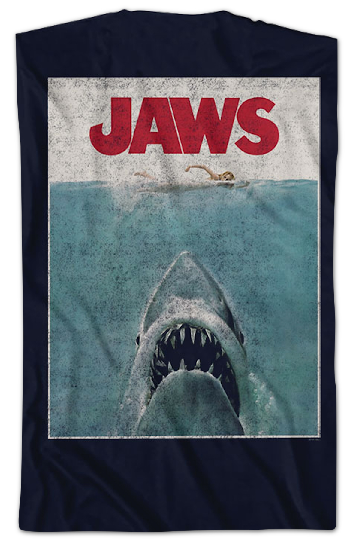 Front & Back Movie Poster Jaws T-Shirt