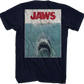 Front & Back Movie Poster Jaws T-Shirt