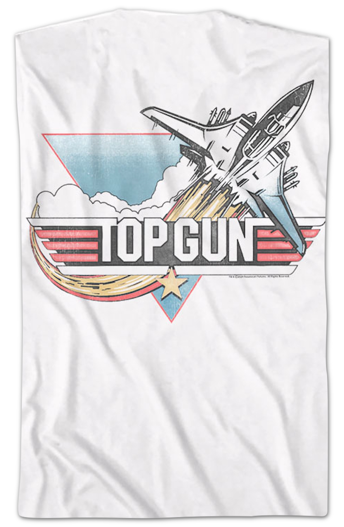 Front & Back Vintage Logo Top Gun T-Shirt