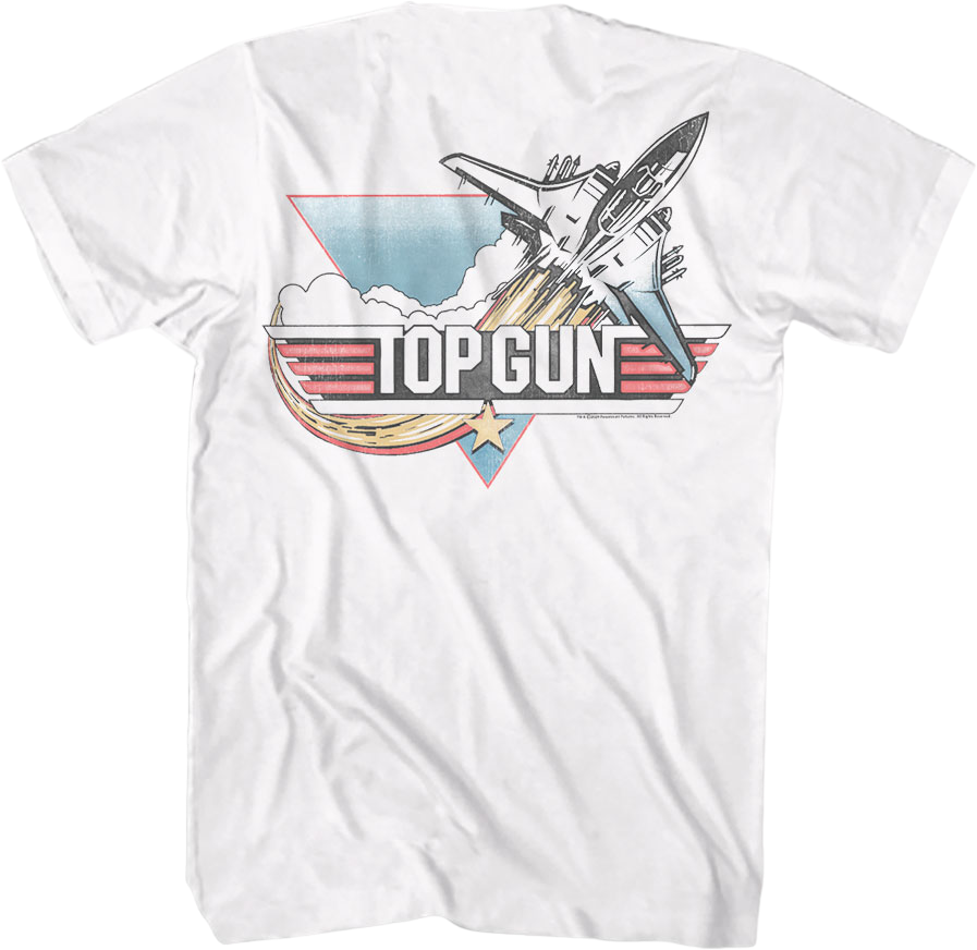 Front & Back Vintage Logo Top Gun T-Shirt