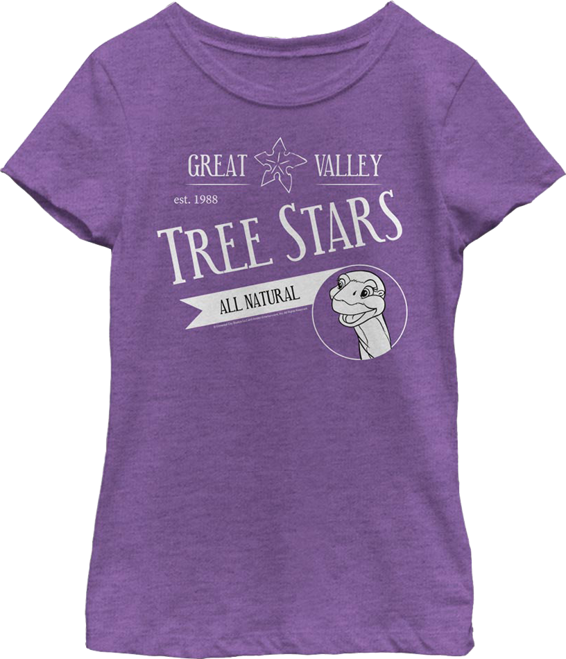 Girls Youth Great Valley Tree Stars Land Before Time Shirt