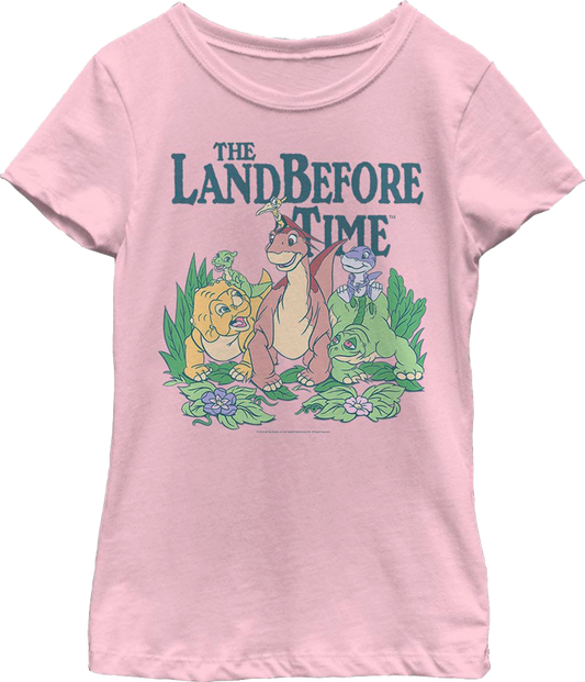 Girls Youth Group Picture Land Before Time Shirt