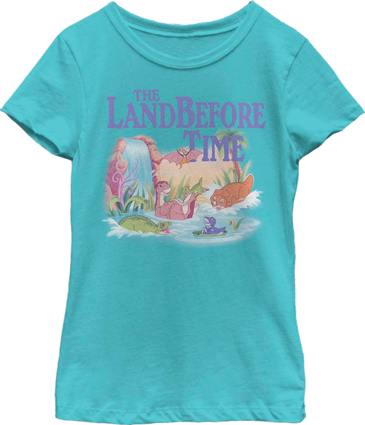 Girls Youth Prehistoric Splash Land Before Time Shirt