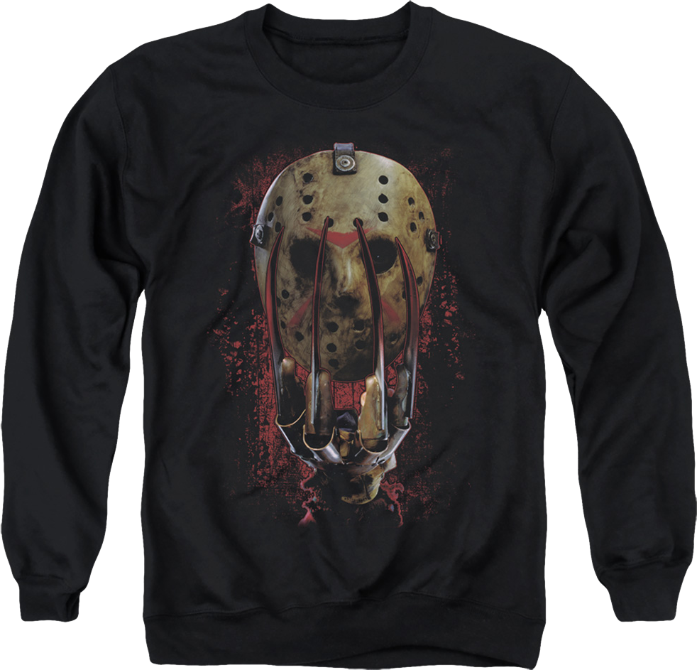 Glove And Mask Freddy vs. Jason Sweatshirt