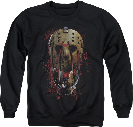 Glove And Mask Freddy vs. Jason Sweatshirt