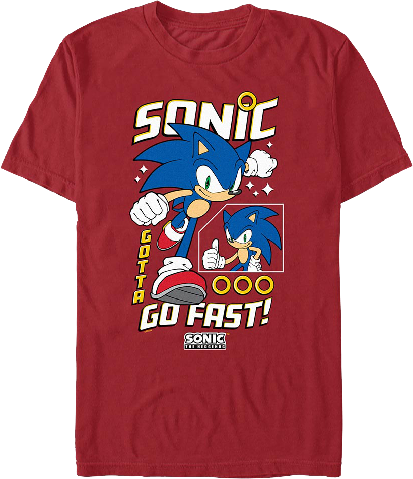 Gotta Go Fast Sonic The Hedgehog T-Shirt