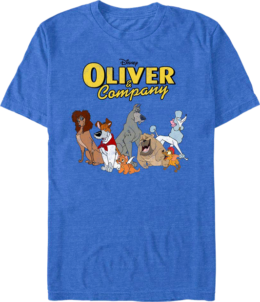 Group Photo Oliver and Company Disney T-Shirt