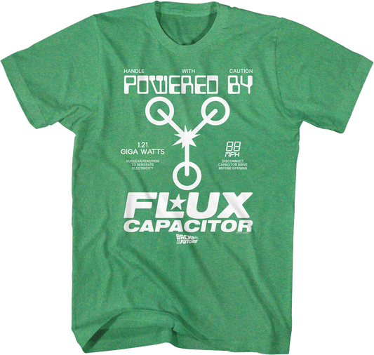 Handle With Caution Flux Capacitor Back To The Future T-Shirt