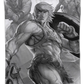 He-Man Black and White Collage Masters of the Universe T-Shirt