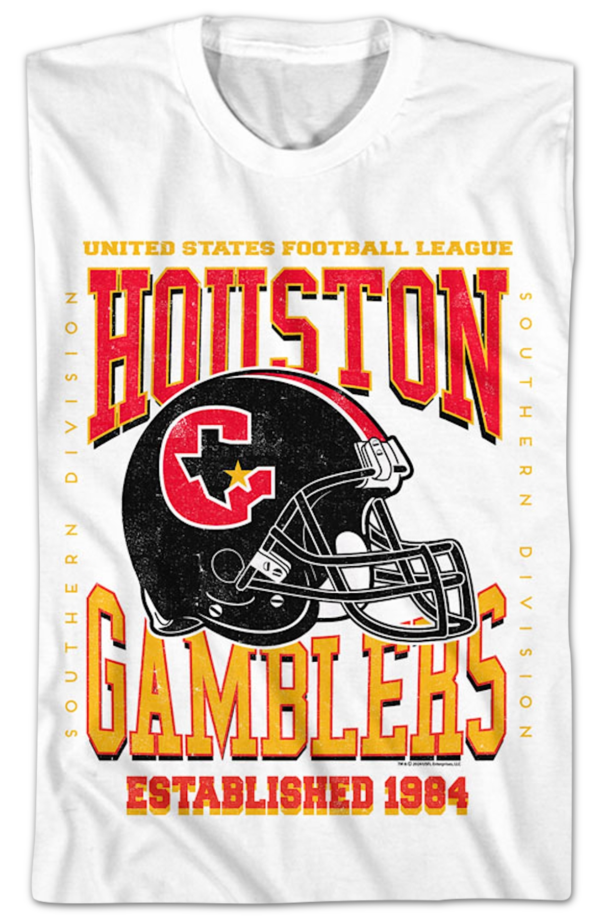 Houston Gamblers Established 1984 USFL T-Shirt