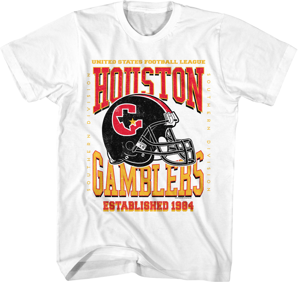 Houston Gamblers Established 1984 USFL T-Shirt