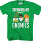 Irish Green Shenanigans With My Gnomies T-Shirt