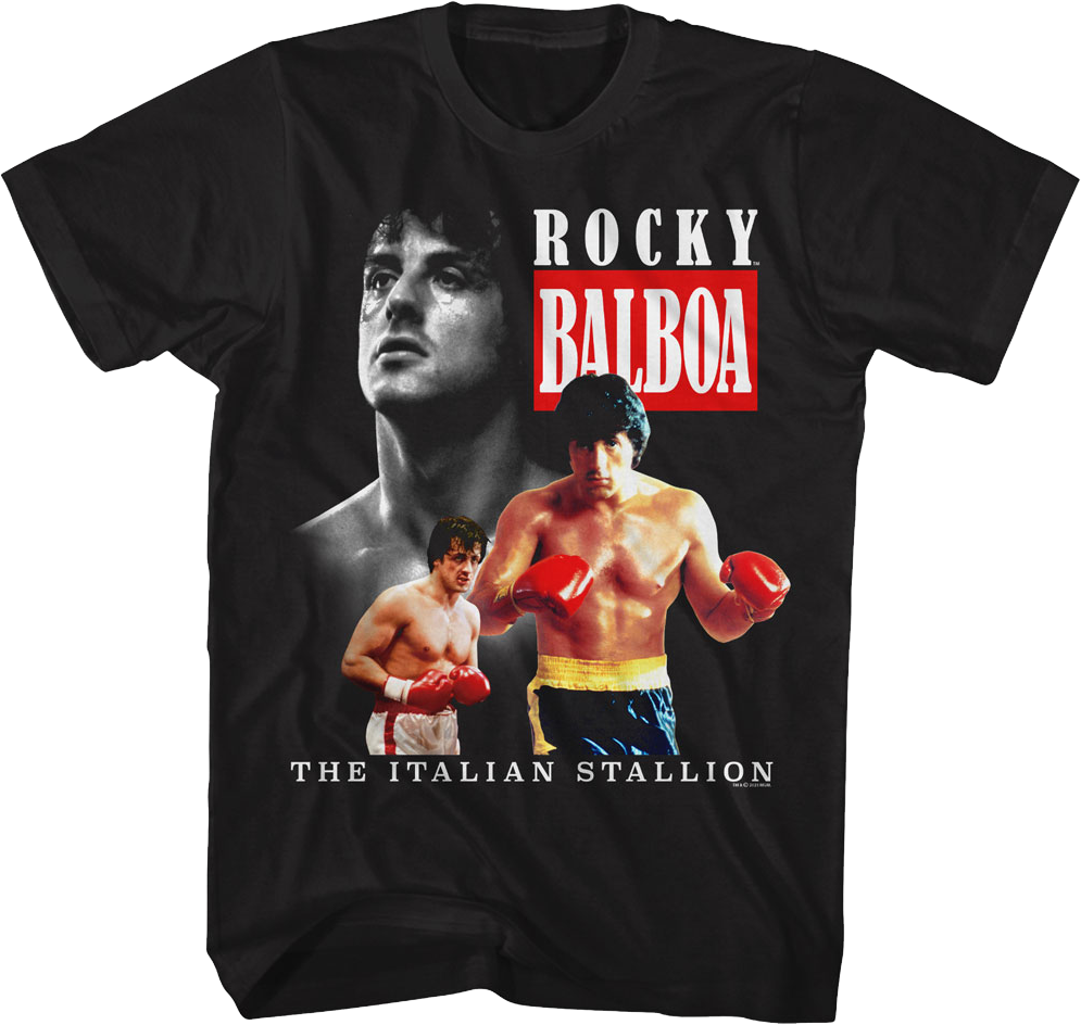 Italian Stallion Collage Rocky T-Shirt