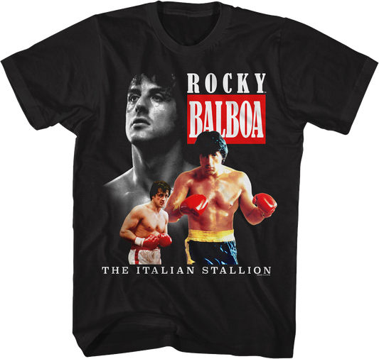 Italian Stallion Collage Rocky T-Shirt