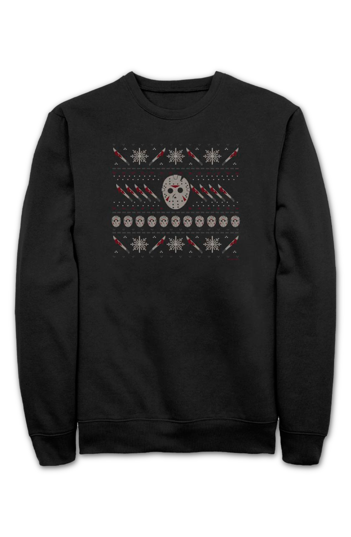 Jason Faux Ugly Christmas Sweater Friday the 13th Sweatshirt