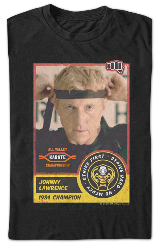 Johnny Lawrence Trading Card Cobra Kai T-Shirt