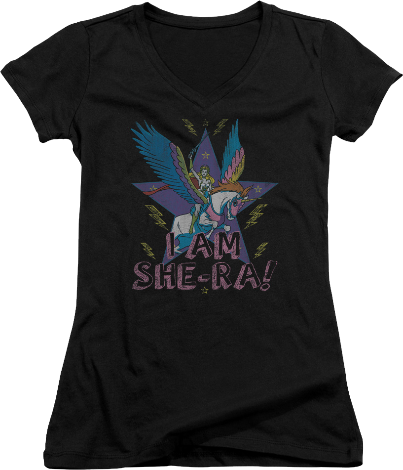 Ladies I Am She-Ra V-Neck Shirt