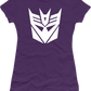 Ladies Purple Decepticons Logo Transformers Shirt